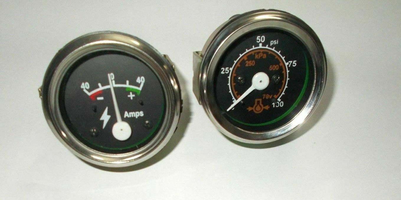 Massey Ferguson Oil Pressure Gauge+ Ammeter 1080, 1100,1130,1150,135,150,165,175