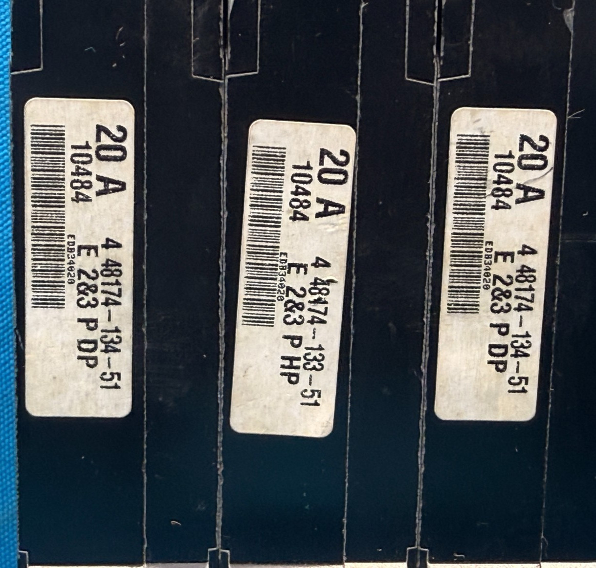 Square D EDB34020 Circuit Breaker 20A 3P 480Y/277V Bolt-On Schneider