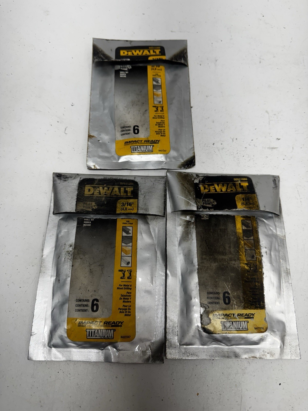 DeWALT Assorted Impact Ready Titanium Drill Bit – Lot of 17