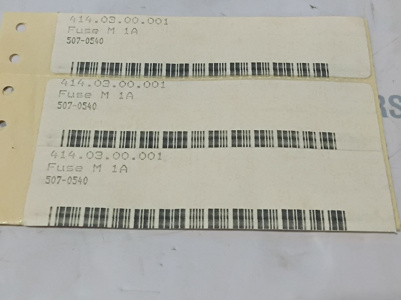 Wickmann-Werke M 1A Miniature Fuses 250Vac 5x20mm 507-0540 (Lot of 10 pcs)