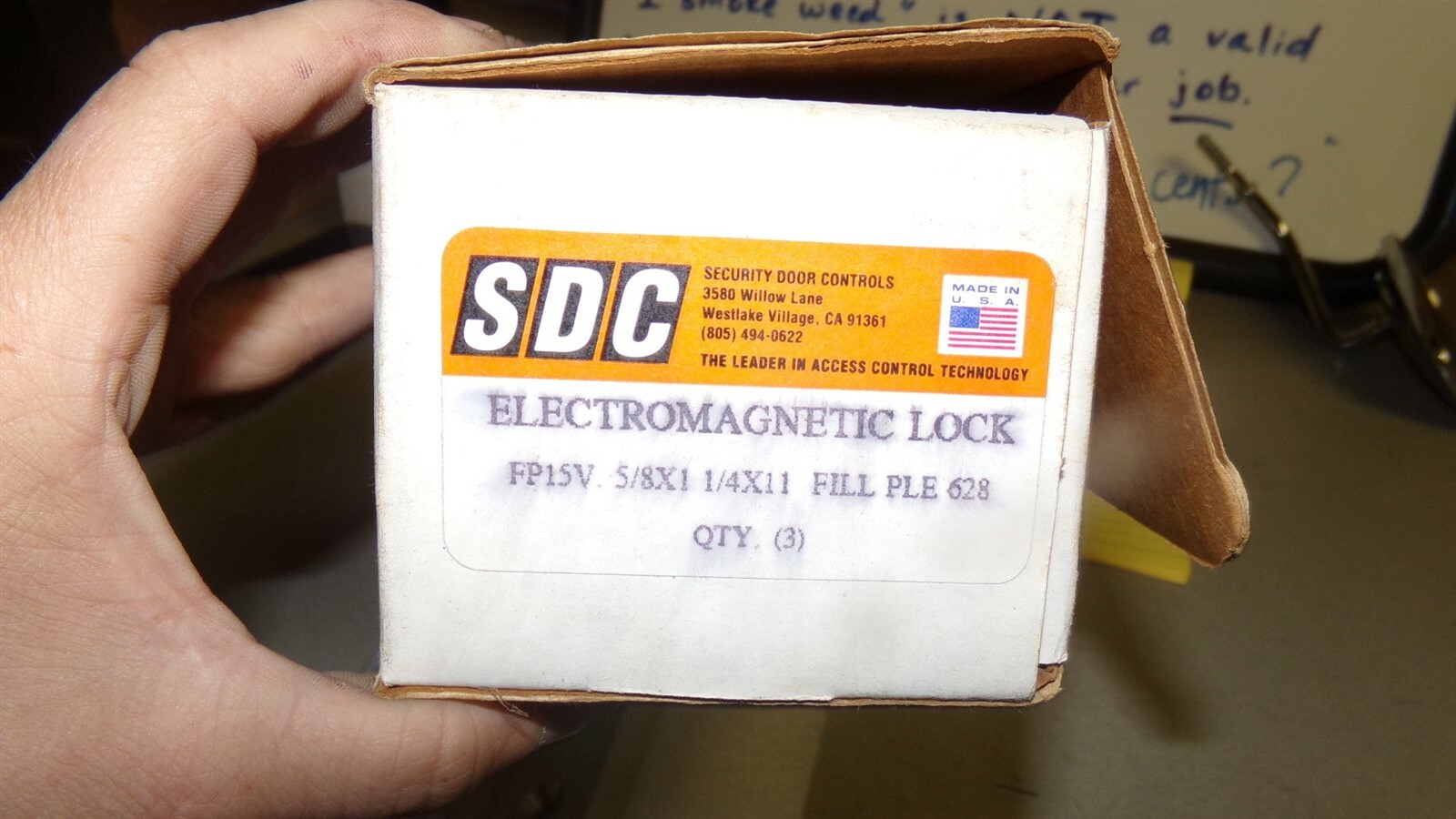 NEW SDC Electromagnetic Lock FP15V.5/8×1 1/4×11 Fill PLE 678 *FREE SHIPPING*