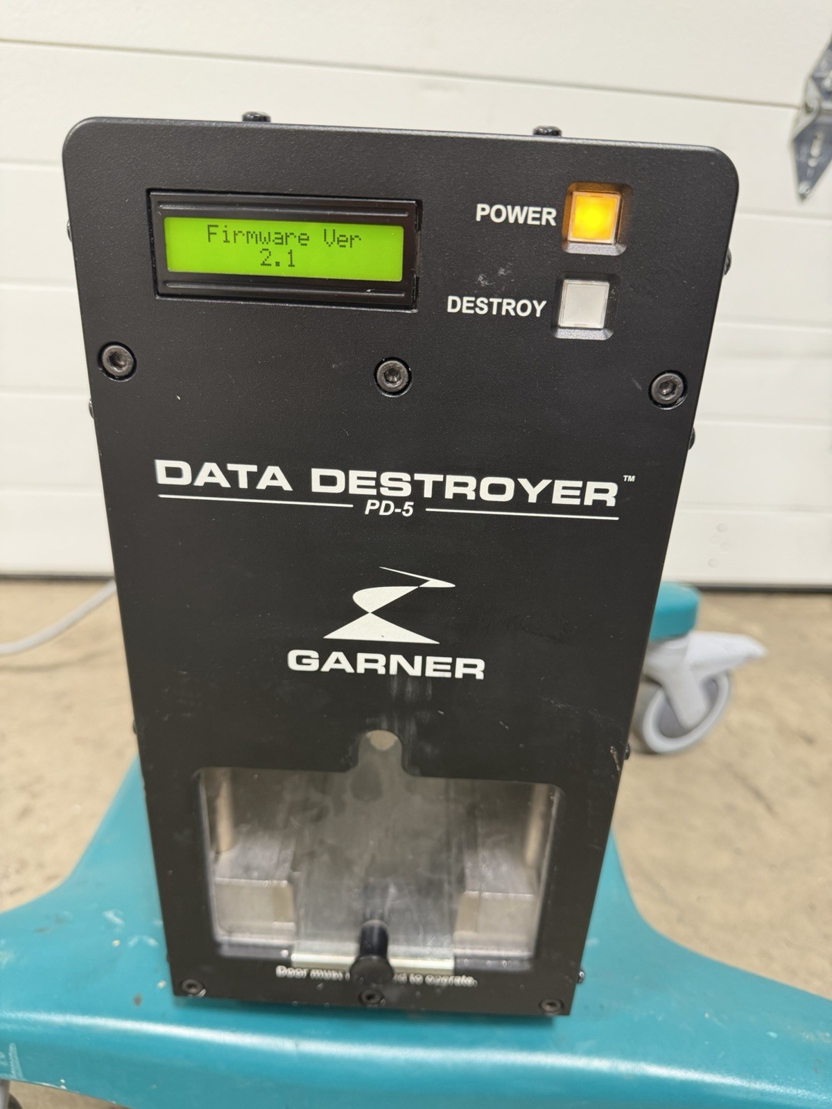 Garner PD-5 HDD Hard Disk Drive Data Destroyer Degausser