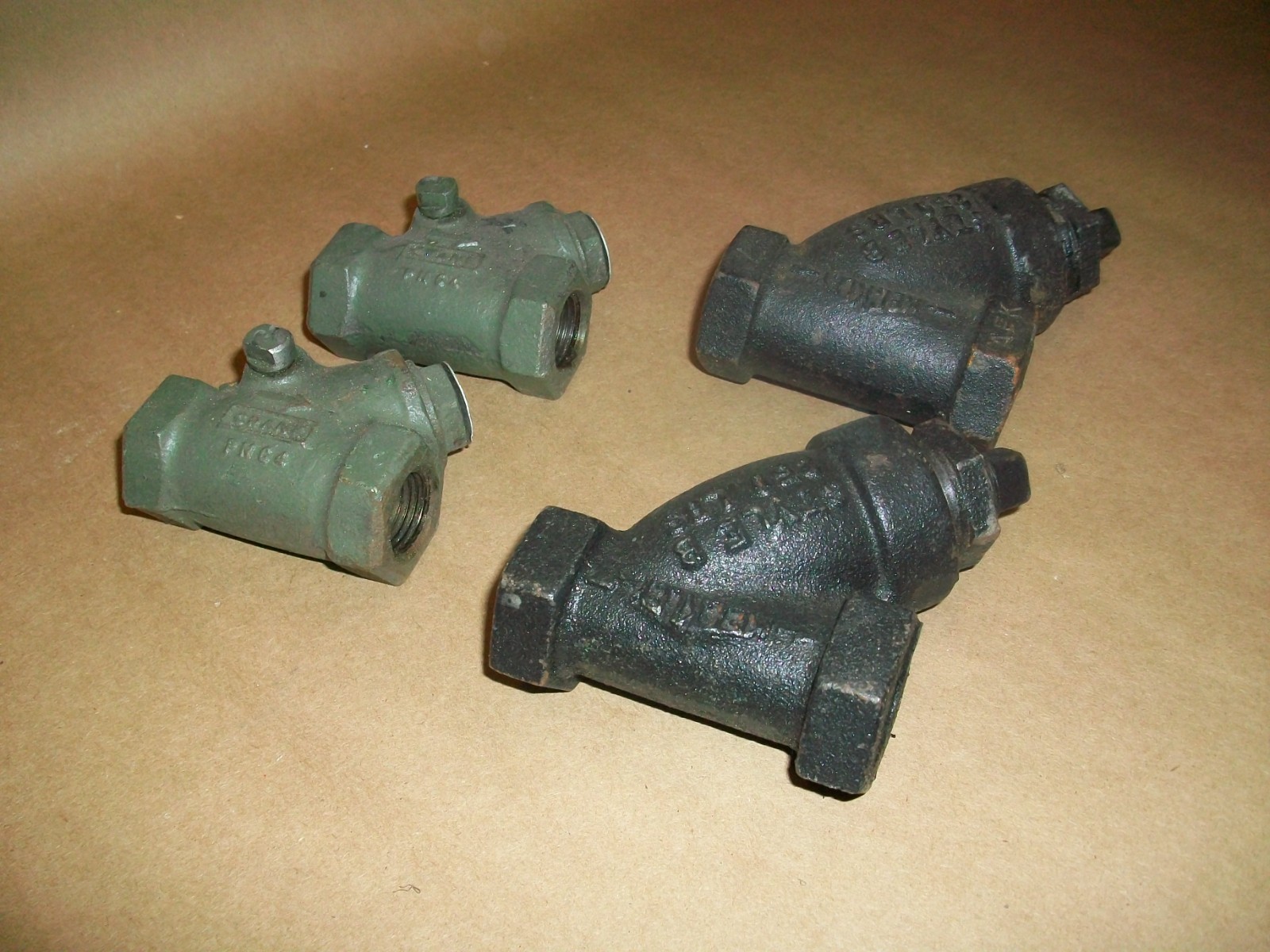 4pc Steam Trap (2) Crane PN64 1/2 (2) Keckly Style B NEW OLD STOCK