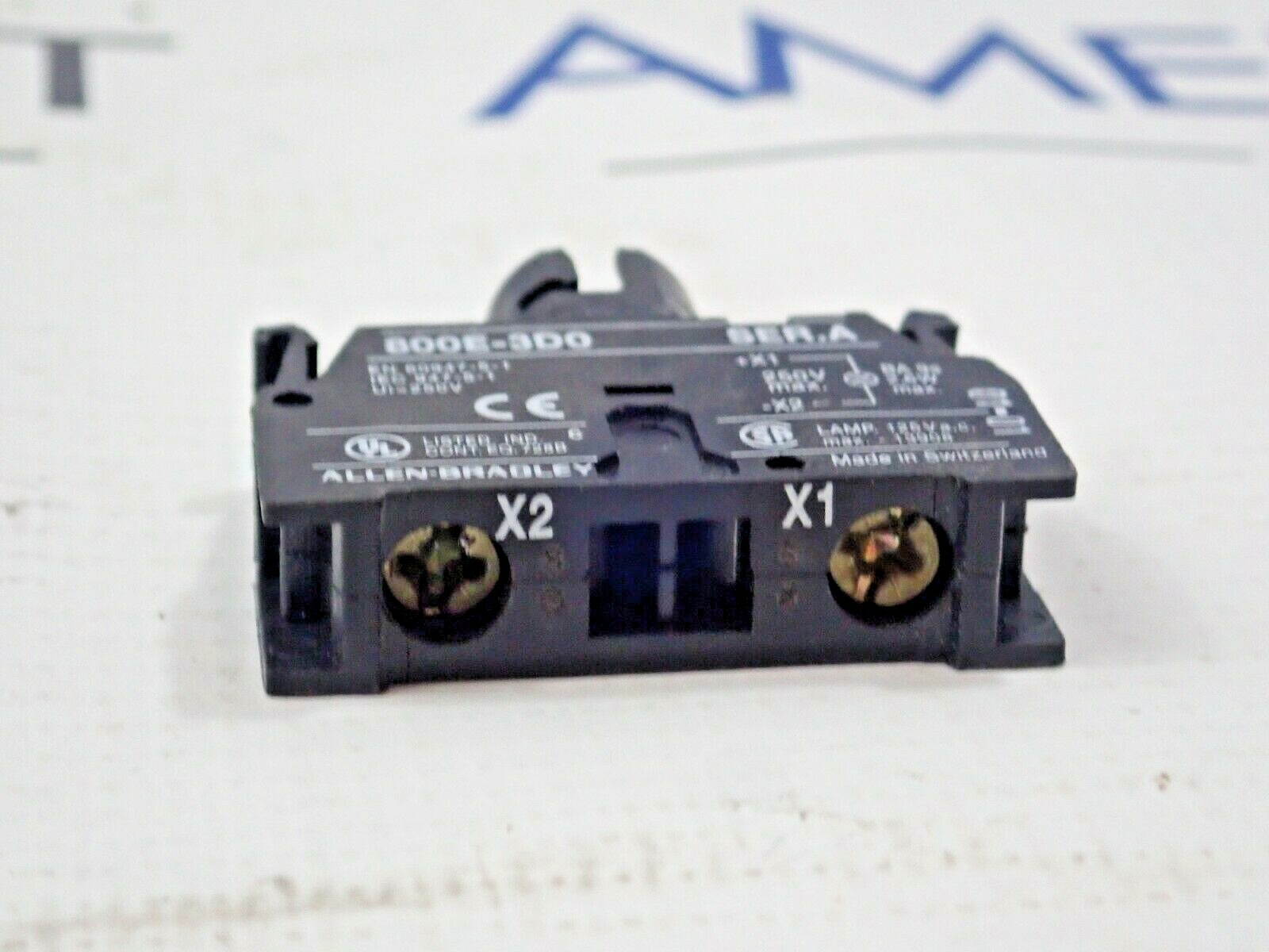 Allen Bradley 800E-3D0 Ser A Pilot light module 250V Lot of 3