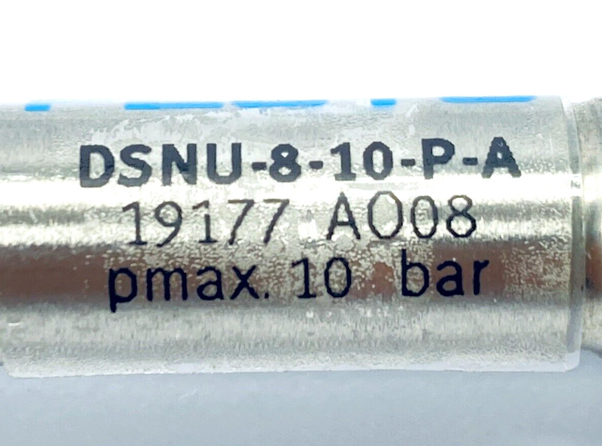 FESTO DSNU-8-10-P-A DOUBLE-ACTING ISO CYLINDER 8mm BORE 10mm STROKE AO08