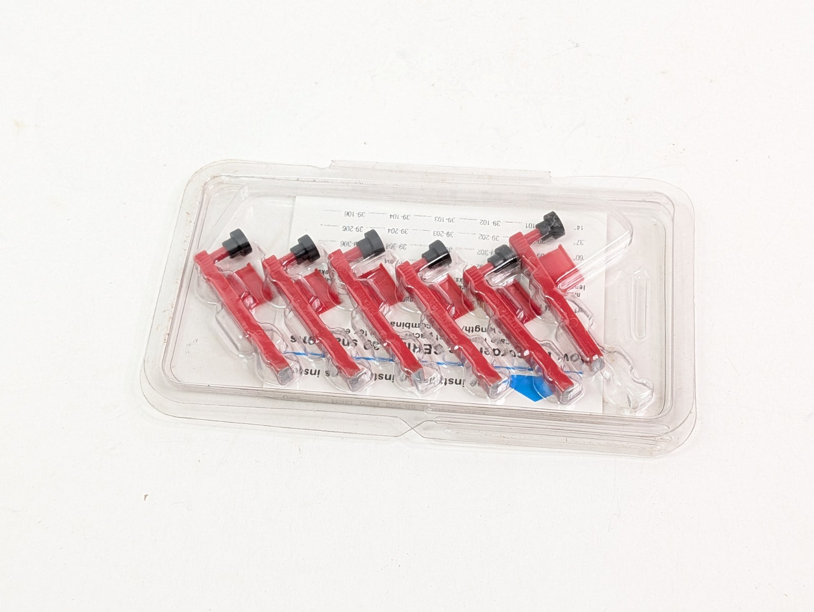 Graphic Controls Series 39 Disposable Snap-on Markers 82-39-0206-06 Red New