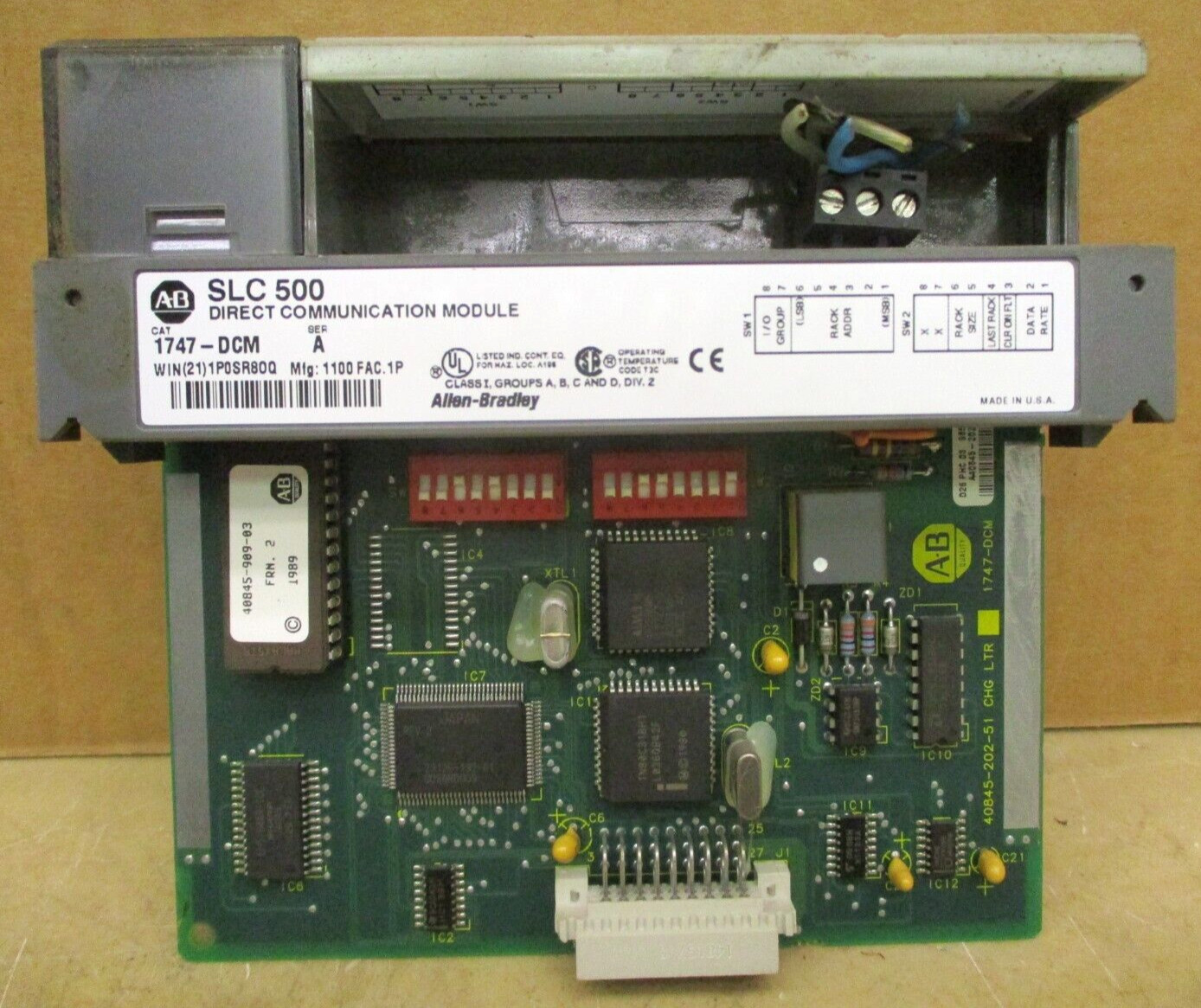 Allen-Bradley SLC 500 1746-P3 Ser A SLC 5/04 CPU 1747-L542 48667GN