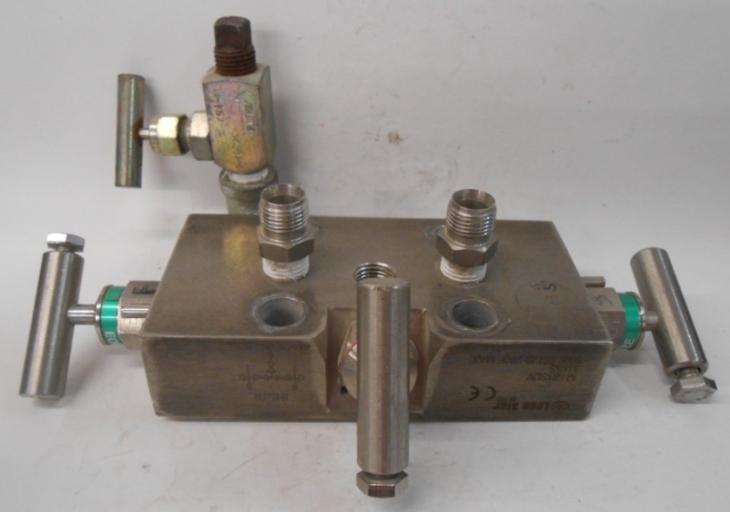 LONESTAR, PGI 3-VALVE MANIFOLD, M-581SDV, 316SS, 6000 PSI @ 200 DEG F MAX