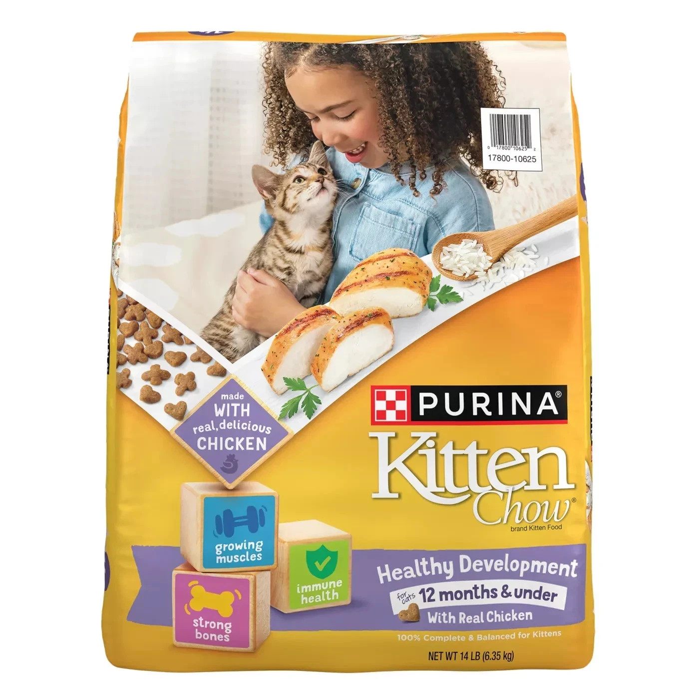 4 PACK – Purina Kitten Chow Cat Food – Chicken, 14Lb