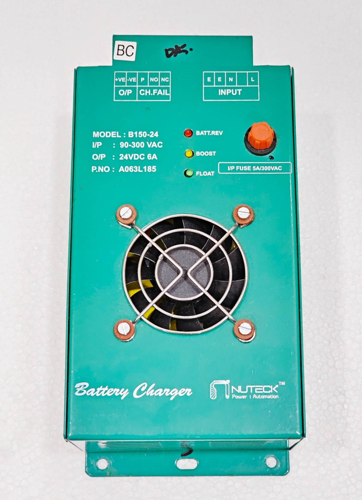 Cummins NUTECK B150-24 / A063L185 I/P:90-300 VAC O/P:24VDC 6A Battery Charger #1