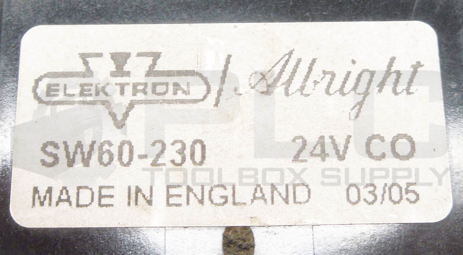 ELEKTRON ALBRIGHT SW60-230 MINI SERIES SINGLE POLE CONTACTOR 24V