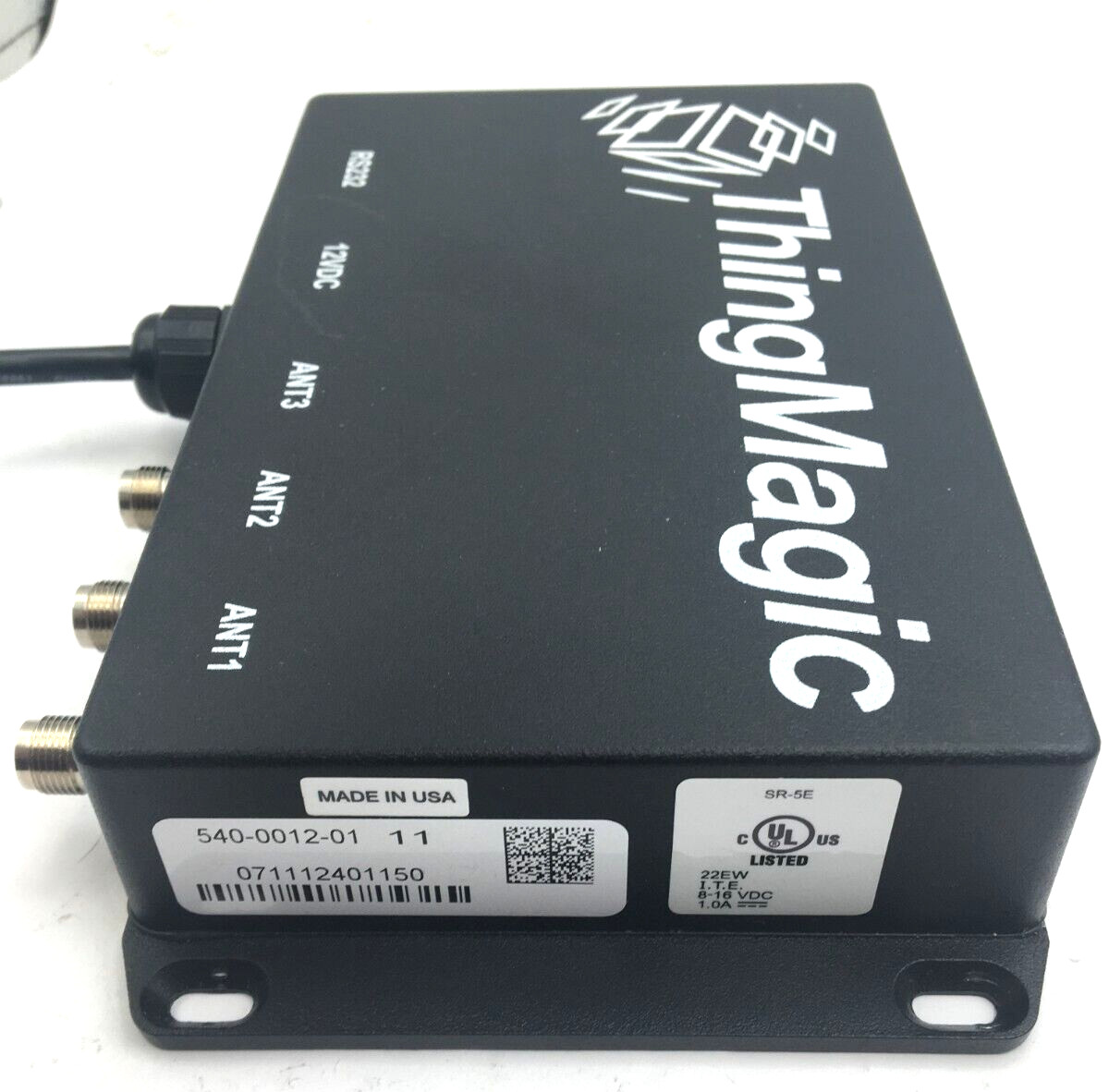 ThingMagic Reader RS232, 12VDC, 5407A-SR5E, 540-0012-01 Working