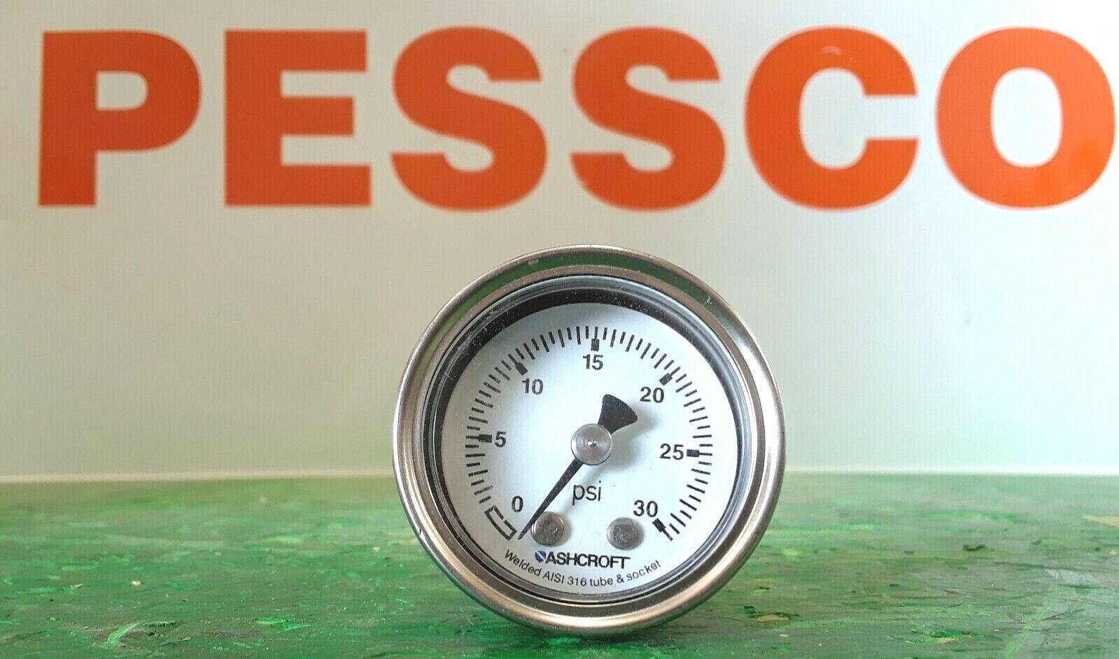 🟠ASHCROFT WELDED AISI 316 PRESSURE GAUGE PESSCO IS OFFERING 1 R092021-8-14 🗽