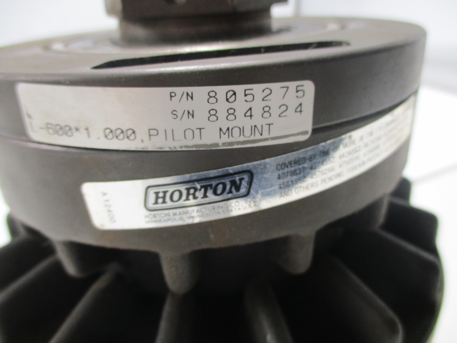 HORTTON 805275 CLUTCH L600 1″INCH PILOT MOUNT