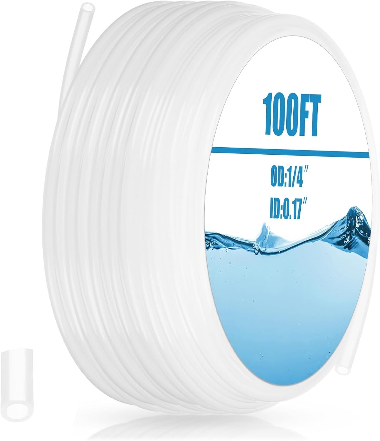 UDP T16004001 Natural Polyethylene Tubing .170ID X 1/4OD X 100 ft Dispenser Box