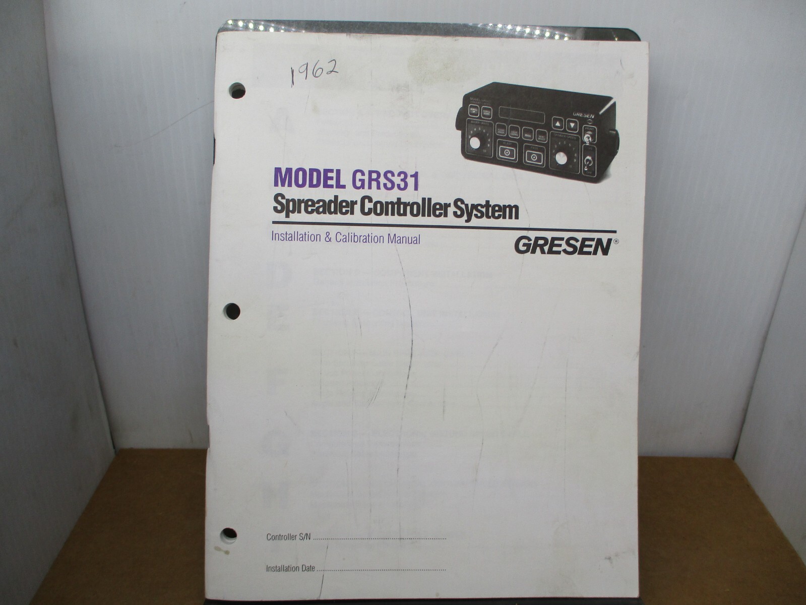 Gresen GRS31 Spreader Control SYSTEM INSTALLATION & Calibration Manual