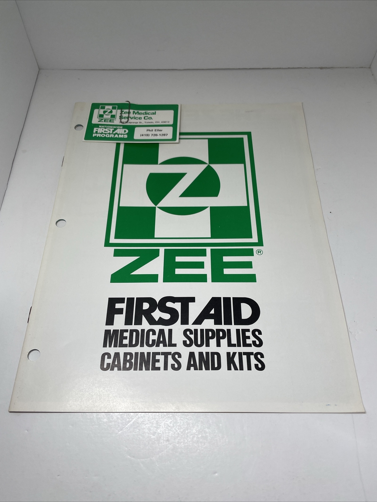 Safety First Supply Book and First Aid Business Supplies Vintage Booklet Advert
