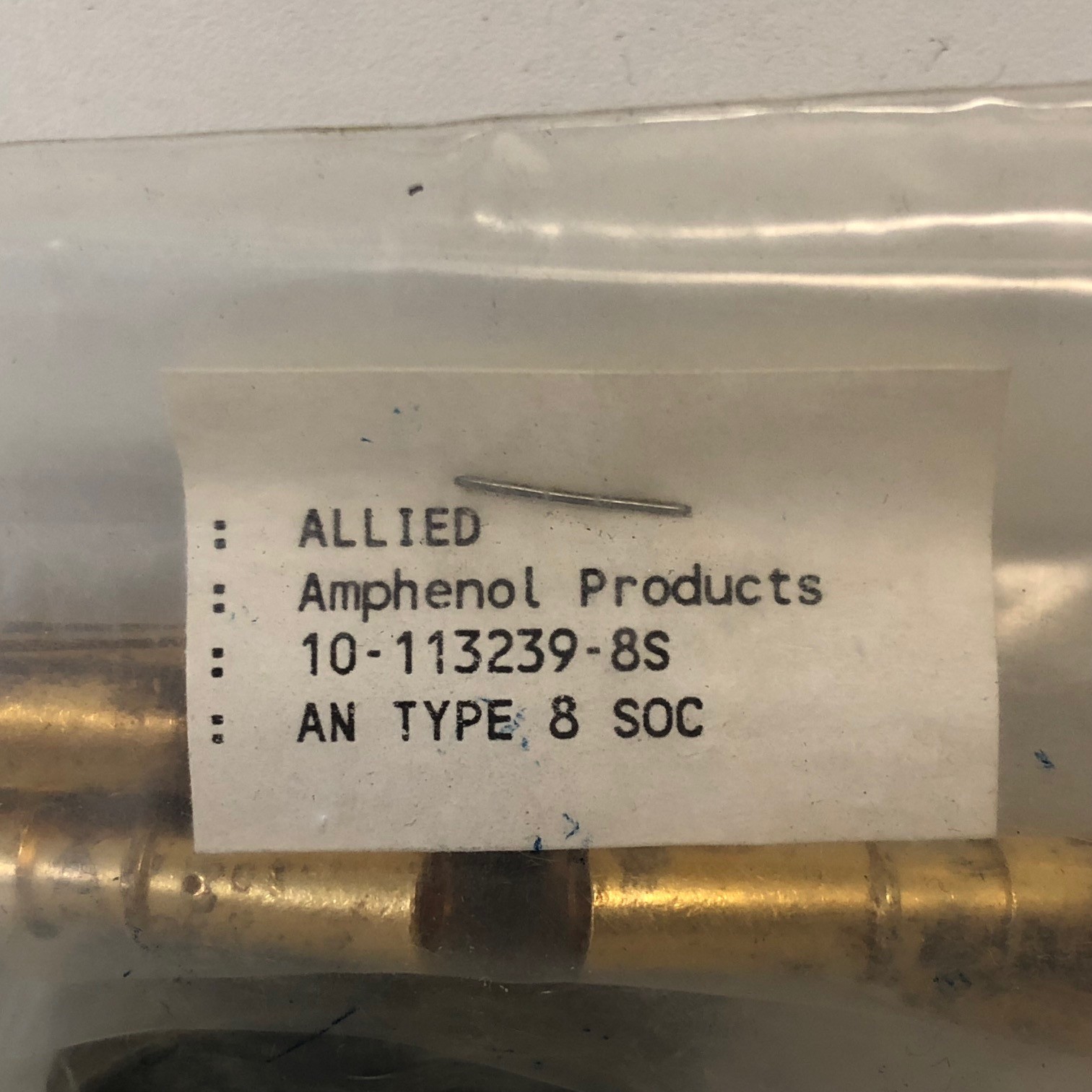 NOS! ALLIED AMPHENOL CONNECTOR 10-113239-8S 10-113239-08S AN TYPE 8 SOC