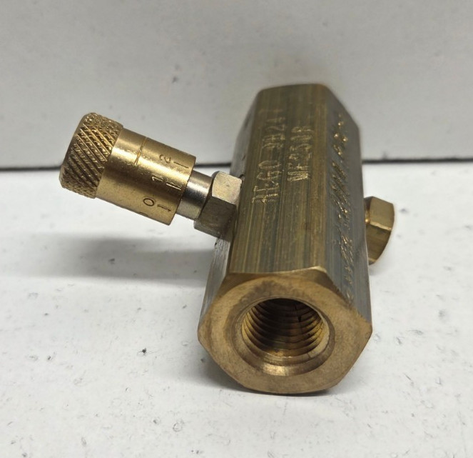 NEW NO BOX! REGO 1/4″ FNPT BRASS NEEDLE/FLOW CONTROL VALVE MF250B