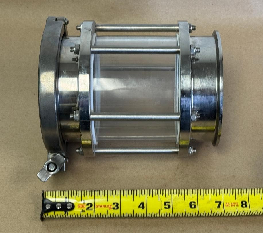 CIPRIANI HARRISON 4″ AISI 316L50/13 VALVE SIGHT GLASS WITH CLAMP
