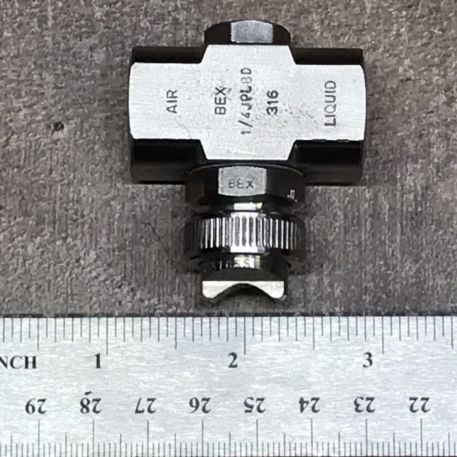 BEX 1/4JPLBD Air Atomizing Spray Nozzle Liquid Cap JL1650 Air Cap JPT15 *316 SS*