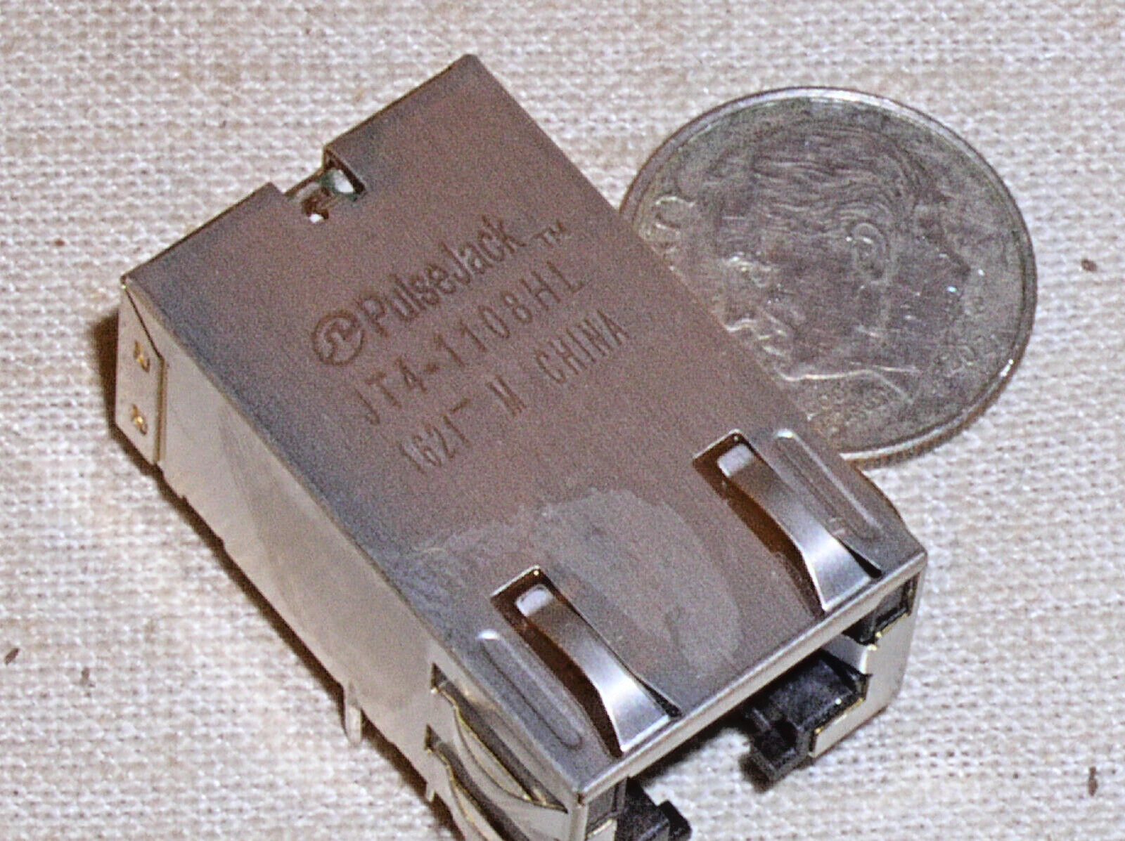 PULSE RJ45 RJ-45 JT4-1108HL PULSEJACK 10 GIG SHIELDED R/A MODULAR JACK CONNECTOR