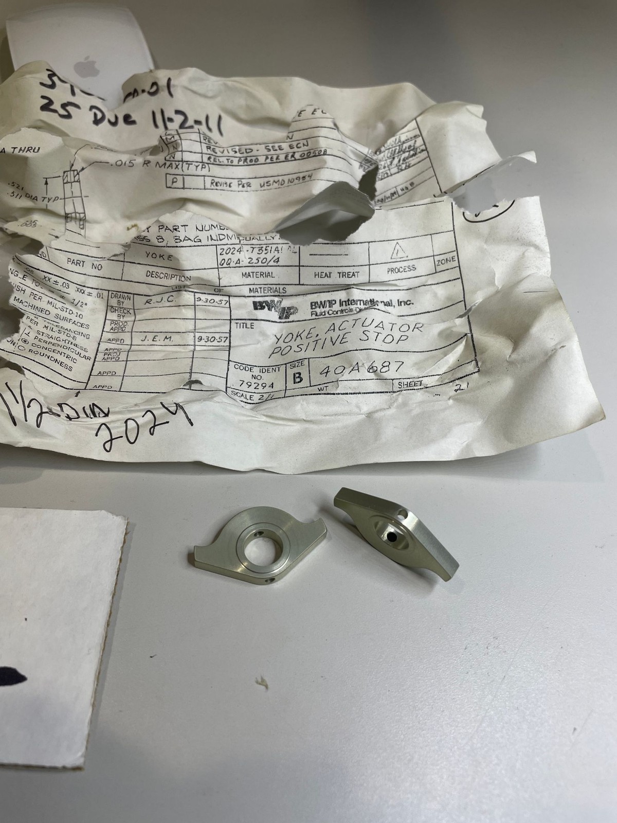 BW/IP INTERNATIONAL 40A687 VALVE CAP