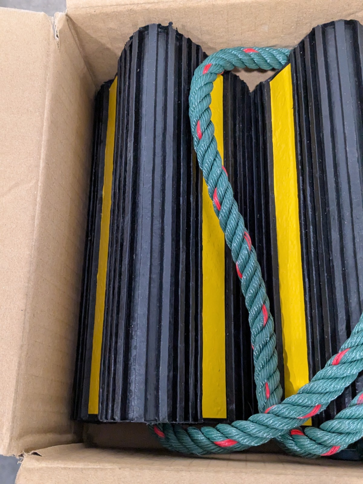Buyers Products Rubber Wheel Chock With Rope: 4″ OAL WC24483
