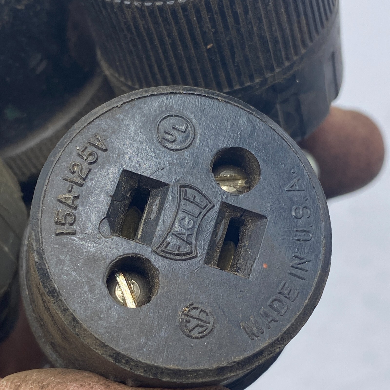 LOT OF 2 ASSORTED Male/Female Plug 15A 125V Cetelite 250V 660W EAGLE🔔