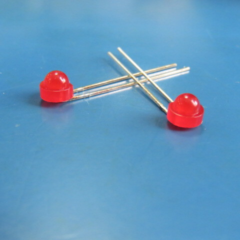 LENLITE LLL-801HR Qty of 100 per Lot LED BRIGHT RED DIFFUSED 4.3MM ROUND R/A