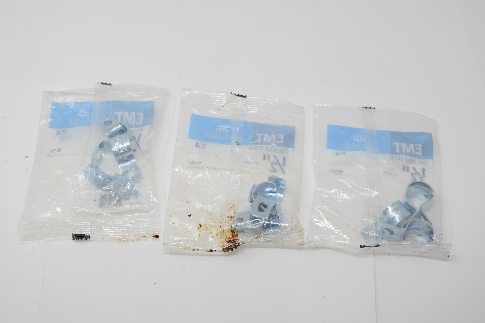 New lot of 12 Halex 96151 1/2″ One Hole EMT Strap