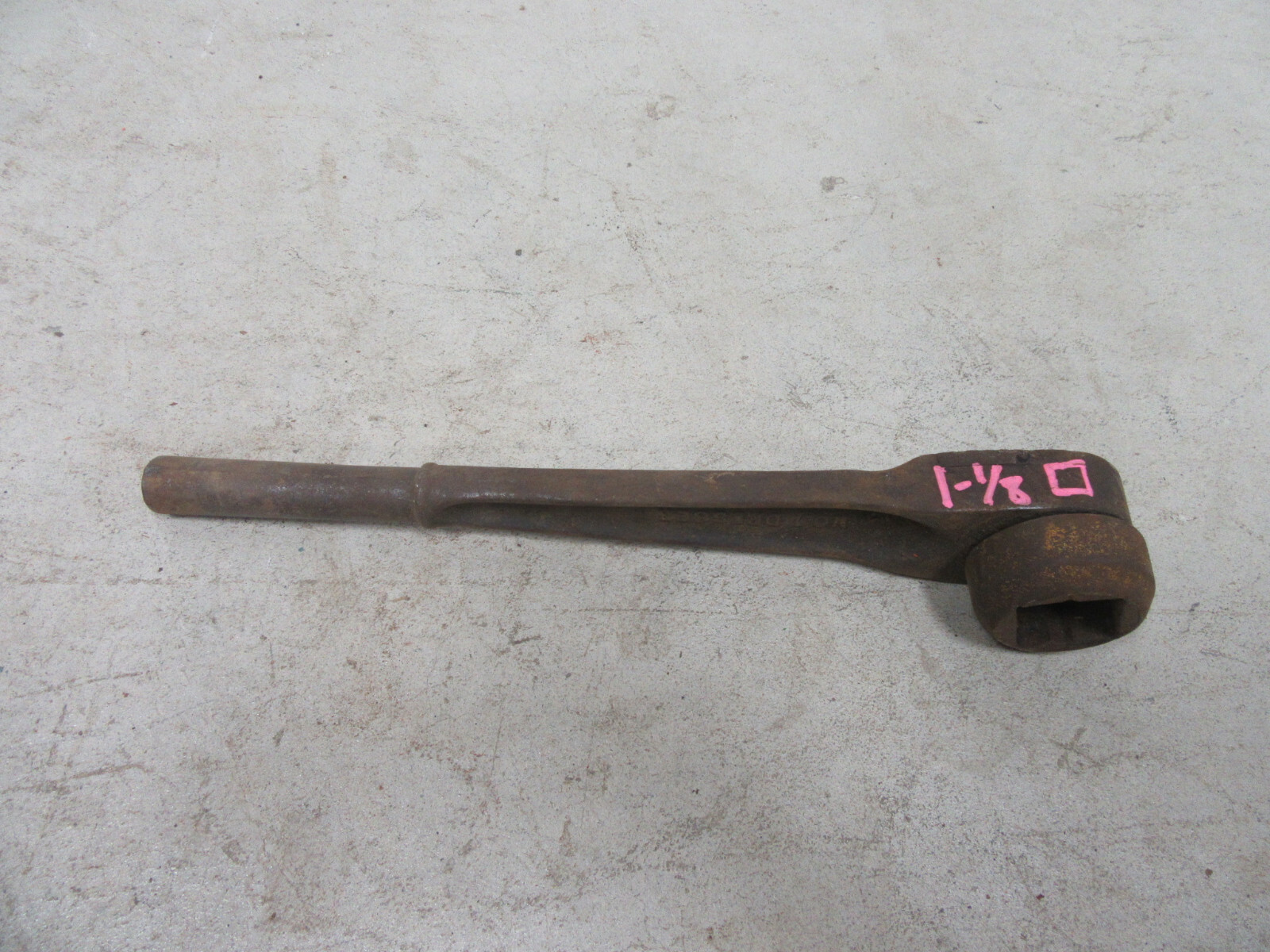 1-1/8″ SQUARE Ratchet Head Thru Bolt Wrench Pipe Valve Flange Mueller Reed
