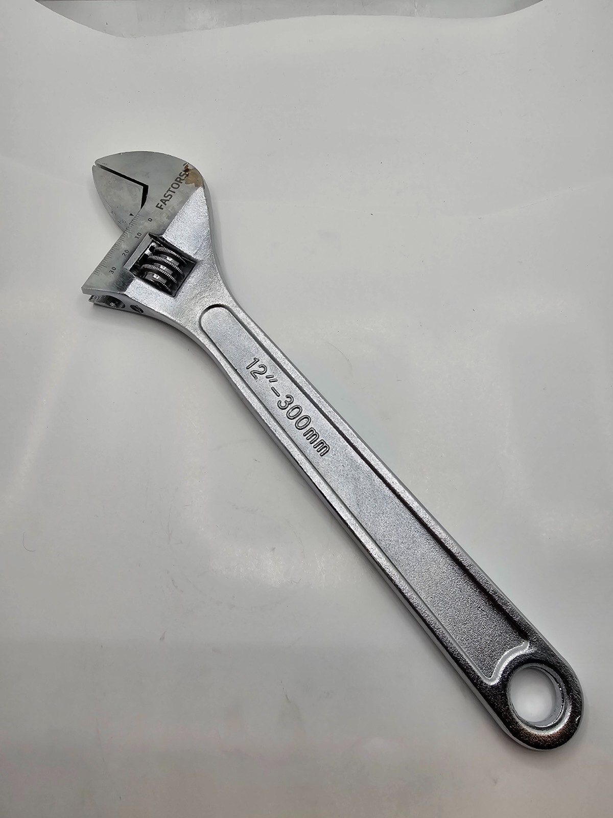 Fastors 12″ 300mm Chrome Finish Adjustable Wrench 12″-300mm