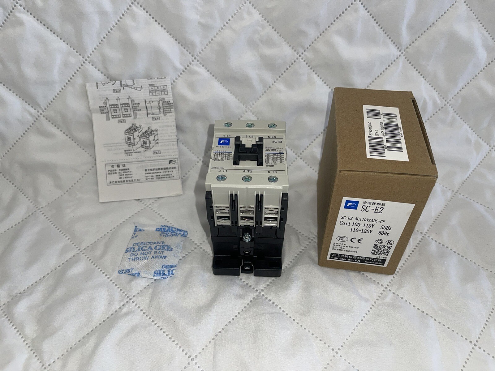 FUJI ELECTRIC SC-E2 AC120 Coil 50/60hz SC-E2 Contactor SCE2 AC110VZADC-CF
