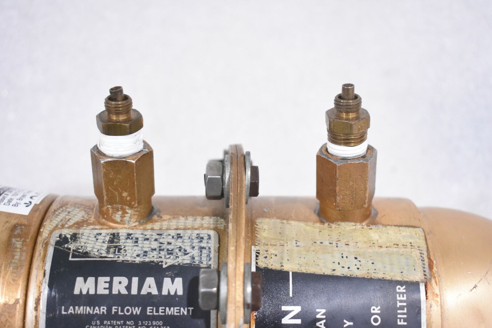 MERIAM INSTRUMENT 50MC2-2F LAMINAR FLOW ELEMENT, TYPE CLR, 20 CFM @ 4″ H2O
