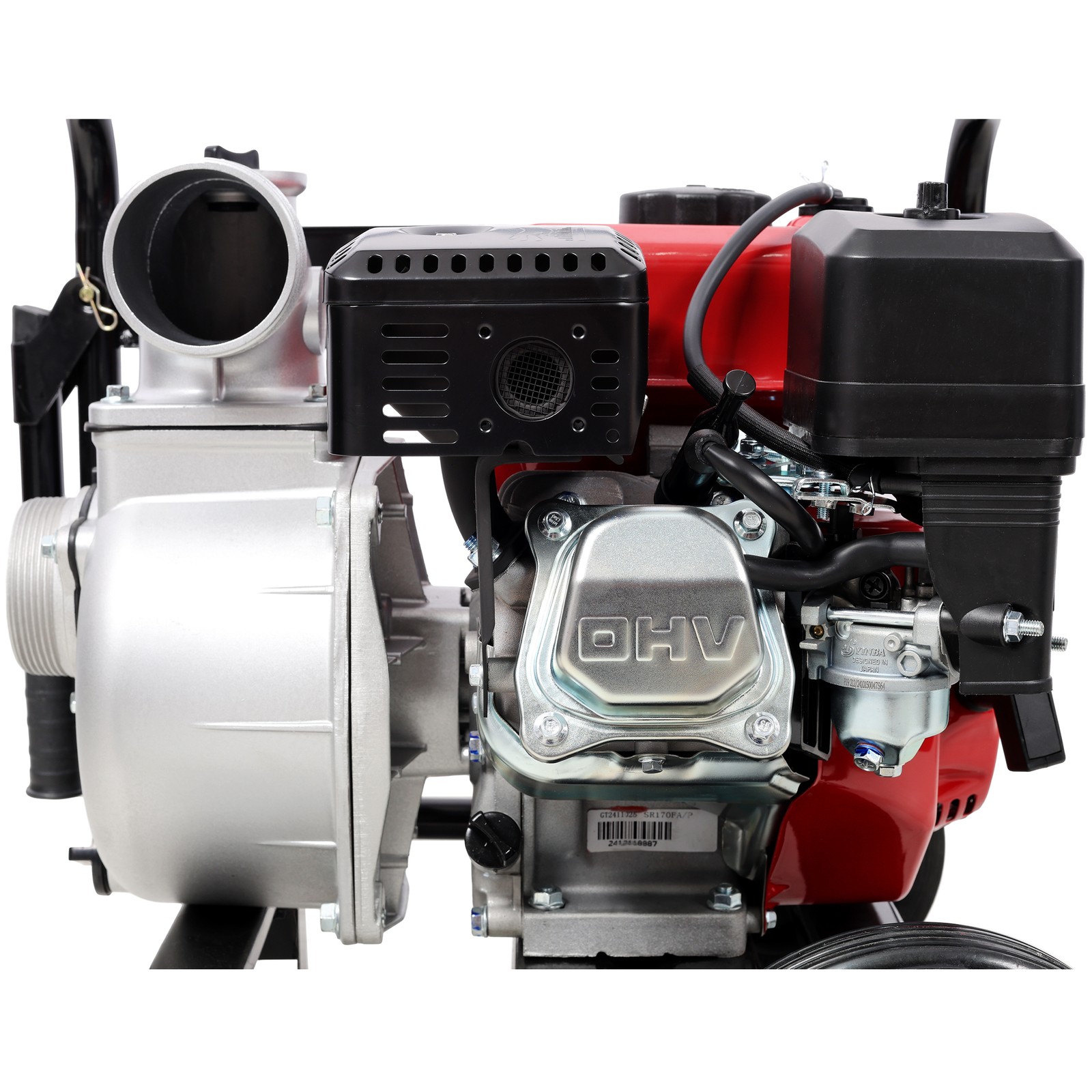 3 Inch Gas Engine Water Pump 7HP 212CC 264GPM with Hose Wheels