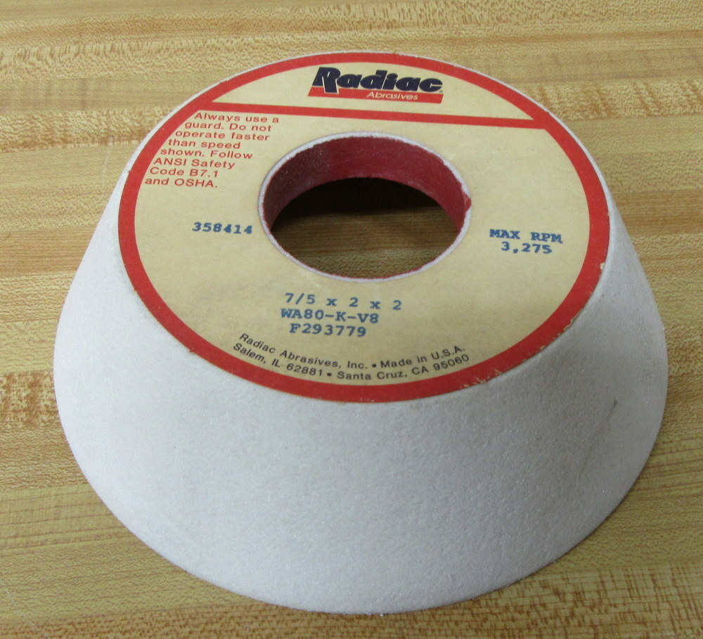 Radiac WA80-K-V8 Grinding Wheel WA80KV8 (Pack of 3)