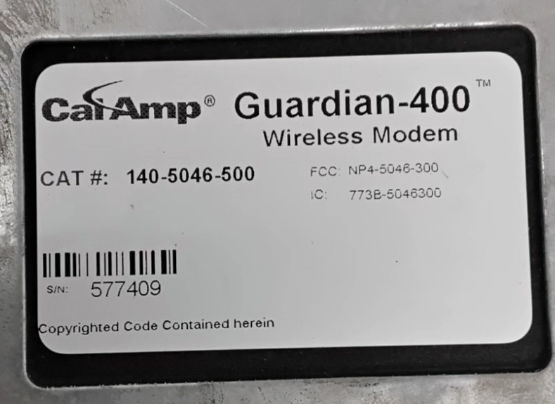 CalAmp Guardian 400 Wireless Radio Modem 406.1-470 UHF 140-5046-500