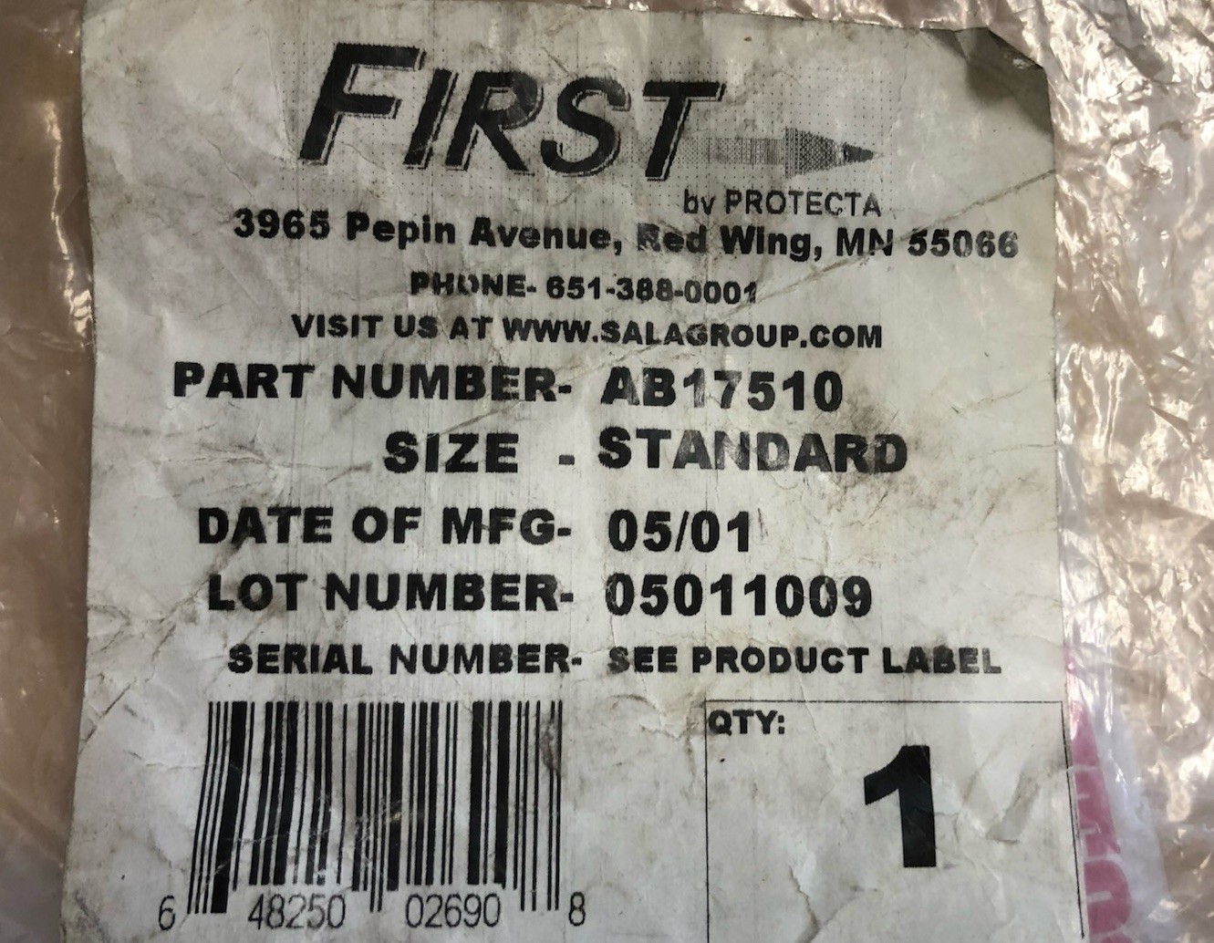 Protecta AB17510-standard Full Body Safety Harness Set Blue 2 ft Lanyard