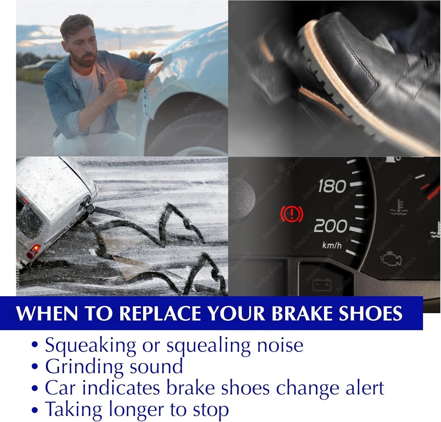 Centric Premium Replacement Rear Brake Shoe Set for Select Nissan and Infiniti