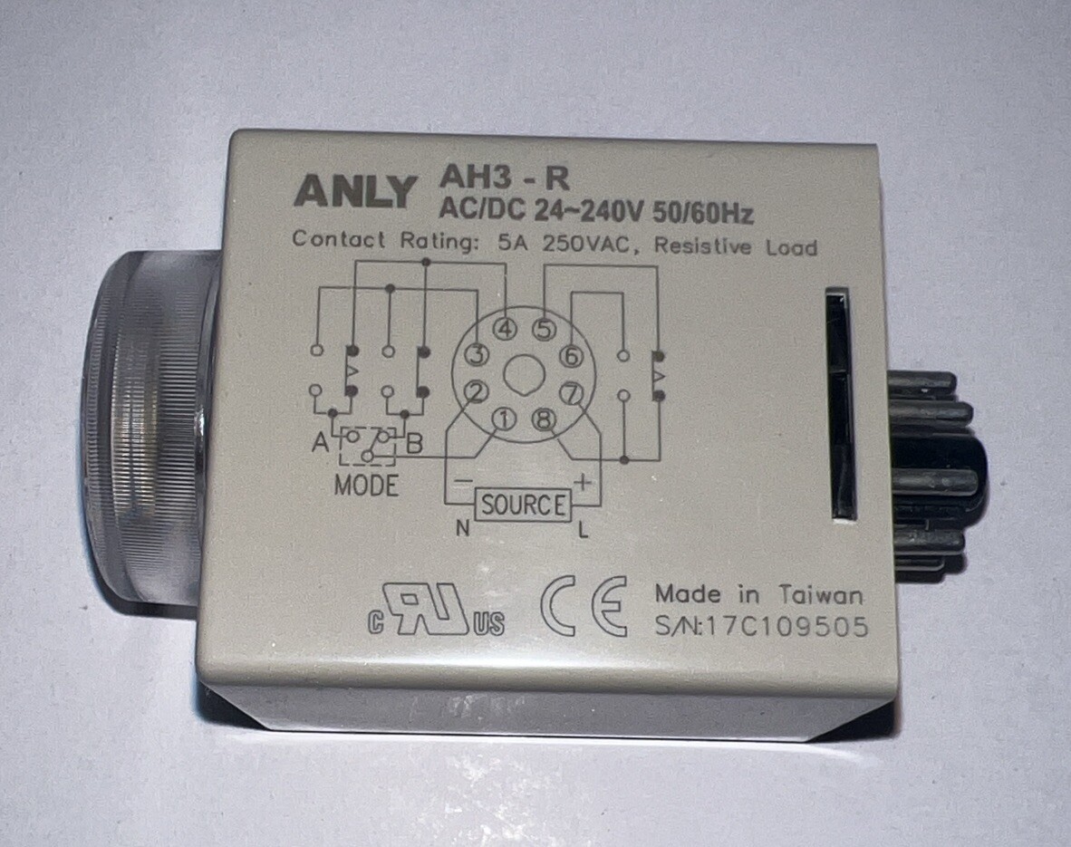 ANLY AH3-RB MULTI-RANGE ANALOGUE TIMER 3s/30s/3m/30m
