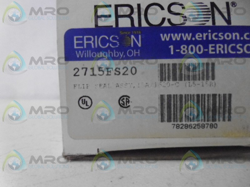 ERICSON 2715FS20 FLIP SEAL COVER W/ RECEPTACLE NSMP