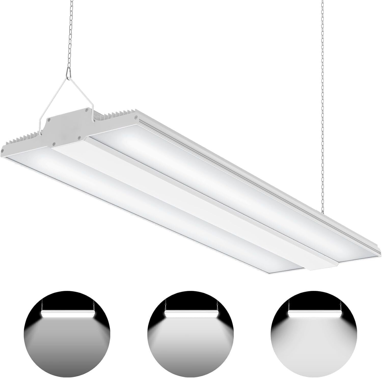 2X Linear LED High Bay Light 300W Commercial Warehouse Garage Fixtures 45,000LM
