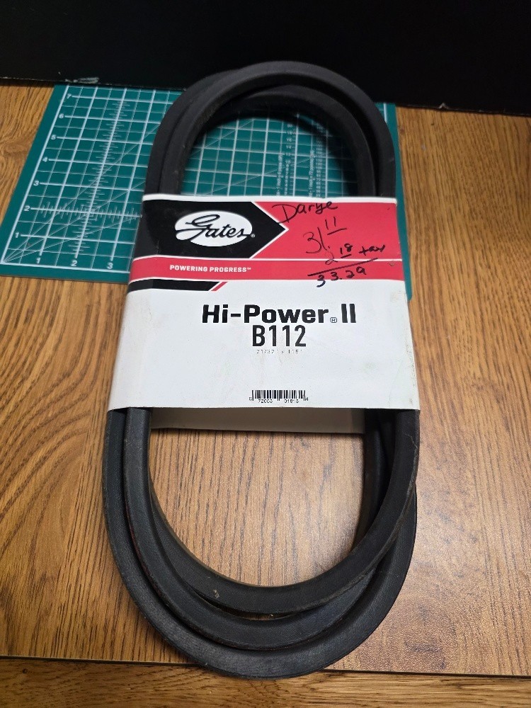Gates B112 Hi-Power II Classical Section Wrapped V-Belt V80 21/32″ x 115″