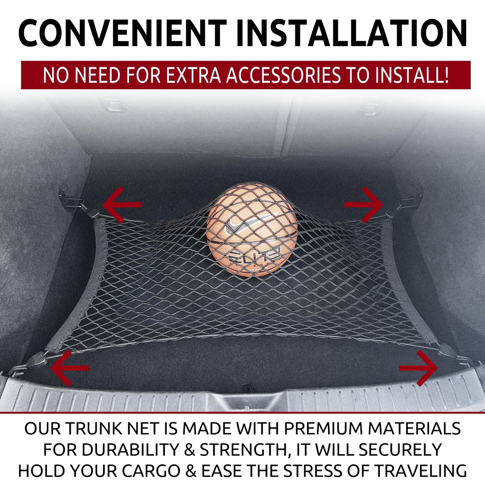 Floor Style Automotive Elastic Trunk Mesh Cargo Net for Mazda CX-30 2020-2025…