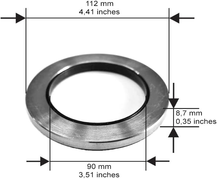 Axial Seal 90 mm Replaces RI530000023 Primus 23001213 Maytag + 90mm Counter Ring