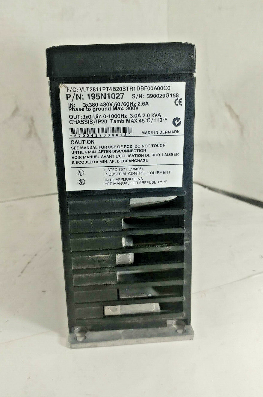 1 USED DANFOSS 195N1027 AC INVERTER DRIVE ***MAKE OFFER***