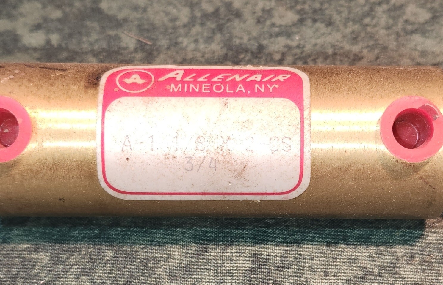 Allenair Air Cylinder A-1-1/8 x 2 CS 3/4 – 1-1/8″ Bore 2″ Stroke (45245-B2)