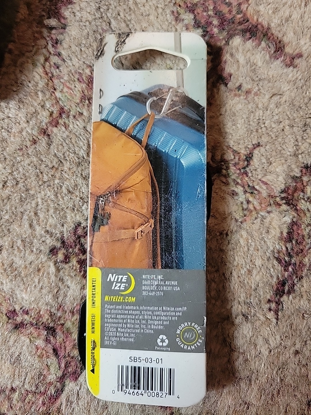 Nite Ize Sb50301 Double Gated Carabiner 4-3/8 Inches Black #5