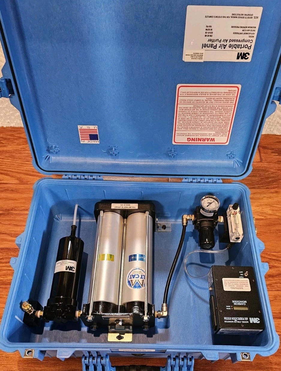 3M™ Portable Compressed Air Filter and Regulator Panel 256-02-00 CO Monitor 5700
